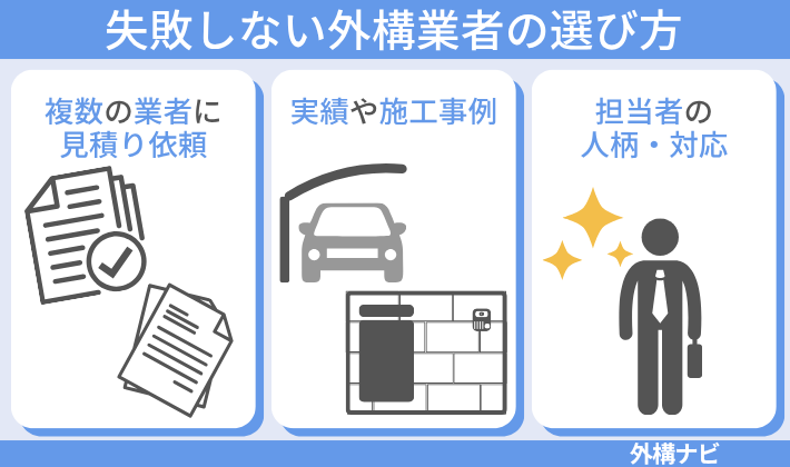 失敗しない外構業者の選び方